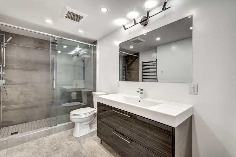 Open-Concept Bathroom Layout